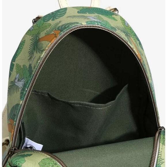 Pre-Loved! Loungefly Jurassic Park Dinosaur Foliage Mini Backpack - Picture 4 of 15